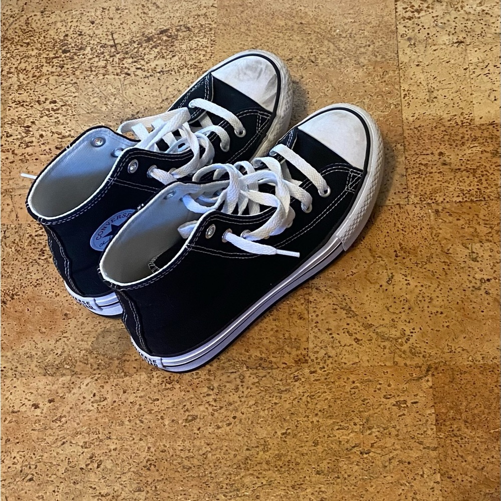 Converse All Star Chuck Taylor Black Athletic Shoe Sneakers 3 youth